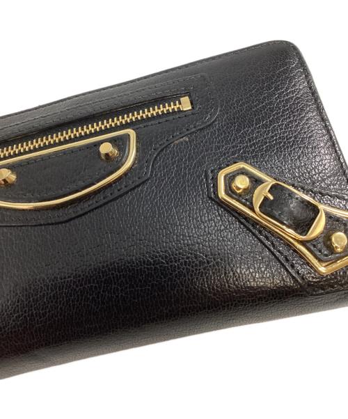 BALENCIAGA（バレンシアガ）BALENCIAGA (バレンシアガ) クラシックコンチネンタルジップラウンドファスナー ブラックの古着・服飾アイテム