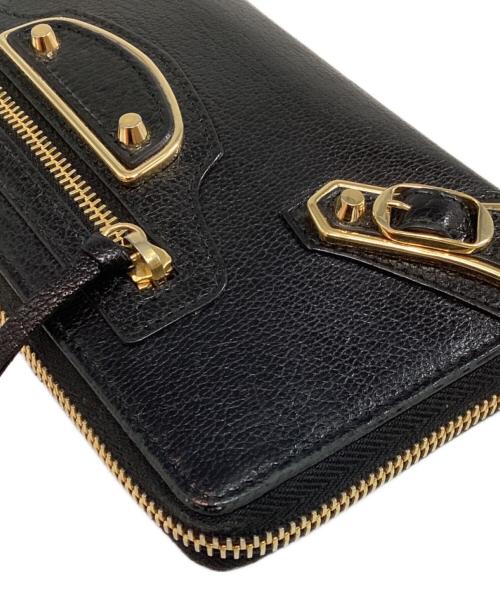 BALENCIAGA（バレンシアガ）BALENCIAGA (バレンシアガ) クラシックコンチネンタルジップラウンドファスナー ブラックの古着・服飾アイテム