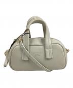 CHRISTIAN VILLAクリスチャンヴィラ）の古着「オーバルミニボストンバッグ」｜ベージュ