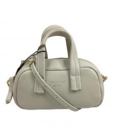 CHRISTIAN VILLA（クリスチャンヴィラ）の古着「オーバルミニボストンバッグ」｜ベージュ