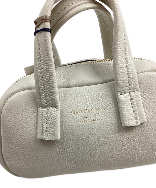 CHRISTIAN VILLA（クリスチャンヴィラ）CHRISTIAN VILLA (クリスチャンヴィラ) オーバルミニボストンバッグ ベージュの古着・服飾アイテム