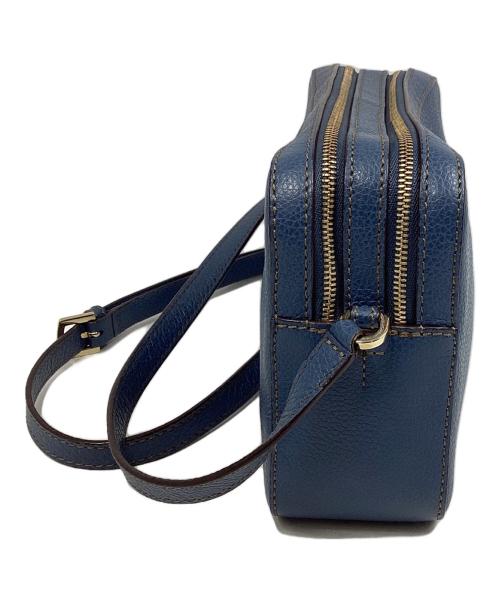 FURLA（フルラ）FURLA (フルラ) レザーショルダーバッグ ブルーの古着・服飾アイテム