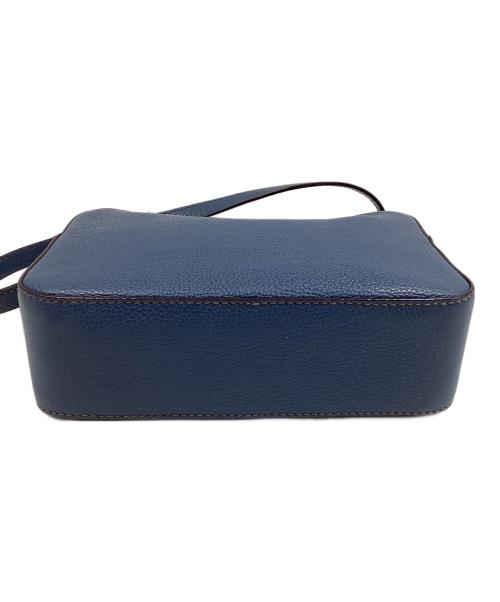 FURLA（フルラ）FURLA (フルラ) レザーショルダーバッグ ブルーの古着・服飾アイテム