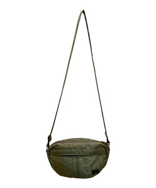 PORTER（ポーター）PORTER (ポーター) オーバル型ショルダーバッグ グリーンの古着・服飾アイテム