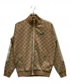 PUMAプーマ）の古着「CORE HERITAGE モノグラム トラック ジャケット」｜ブラウン