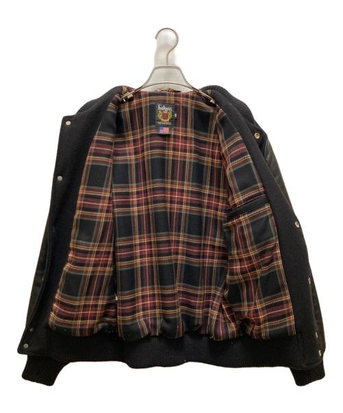 Schott（ショット）Schott (ショット) Dポケット バーシティジャケット ブラック サイズ:40の古着・服飾アイテム