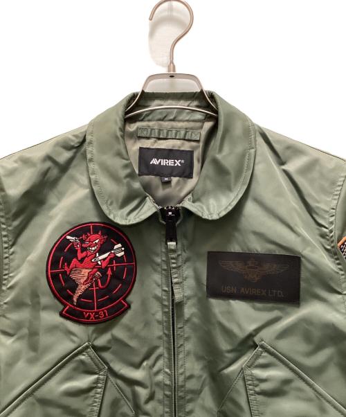 AVIREX（アヴィレックス）AVIREX (アヴィレックス) トップガン フライトジャケット グリーン サイズ:Mの古着・服飾アイテム