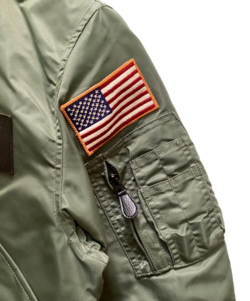 AVIREX（アヴィレックス）AVIREX (アヴィレックス) トップガン フライトジャケット グリーン サイズ:Mの古着・服飾アイテム