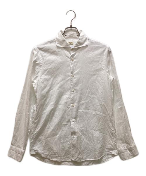 ANGLAIS（アングレー）ANGLAIS (アングレー) ホリゾンタルカラーシャツ ホワイト サイズ:Lの古着・服飾アイテム