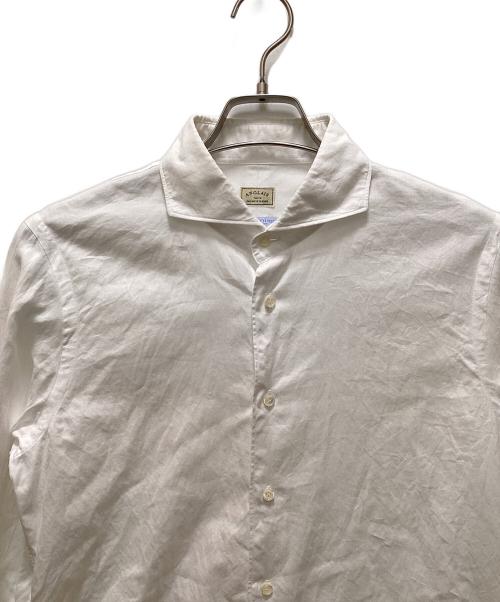 ANGLAIS（アングレー）ANGLAIS (アングレー) ホリゾンタルカラーシャツ ホワイト サイズ:Lの古着・服飾アイテム