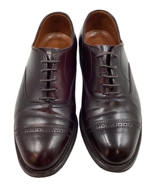Alden（オールデン）Alden (オールデン) コードバン パンチドキャップ ブラウン サイズ:6の古着・服飾アイテム
