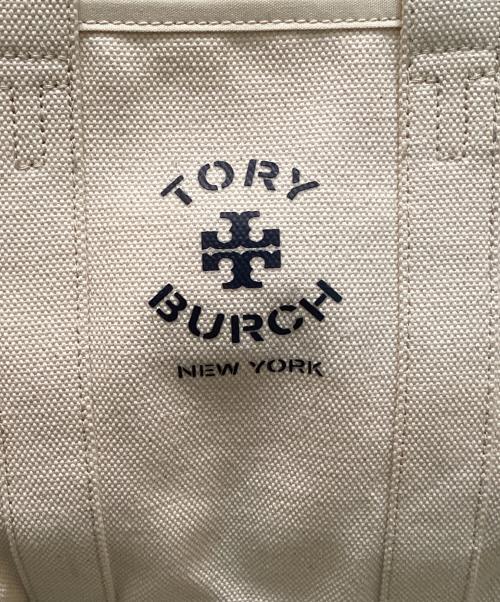 TORY BURCH（トリーバーチ）TORY BURCH (トリーバーチ) 2WAYキャンバスミニハンドバック ベージュの古着・服飾アイテム