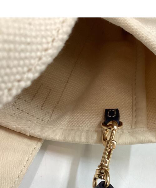 TORY BURCH（トリーバーチ）TORY BURCH (トリーバーチ) 2WAYキャンバスミニハンドバック ベージュの古着・服飾アイテム