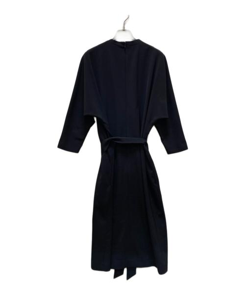 icB（アイシービー）icB (アイシービー) 【洗える】 Fied Vネックワンピース ネイビー サイズ:4の古着・服飾アイテム