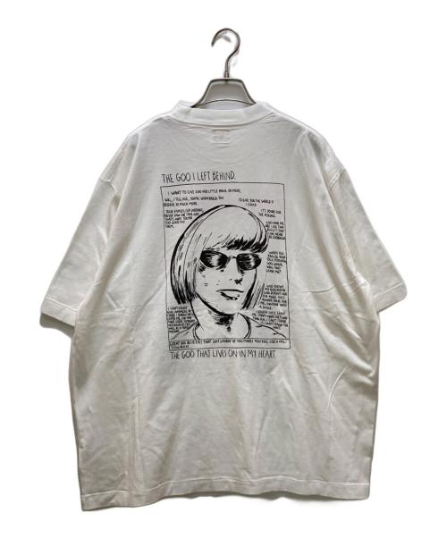 blurhms ROOTSTOCK（ブラームスルーツストック）blurhms ROOTSTOCK (ブラームスルーツストック) エコープリントT ワイド ホワイト サイズ:3 未使用品の古着・服飾アイテム