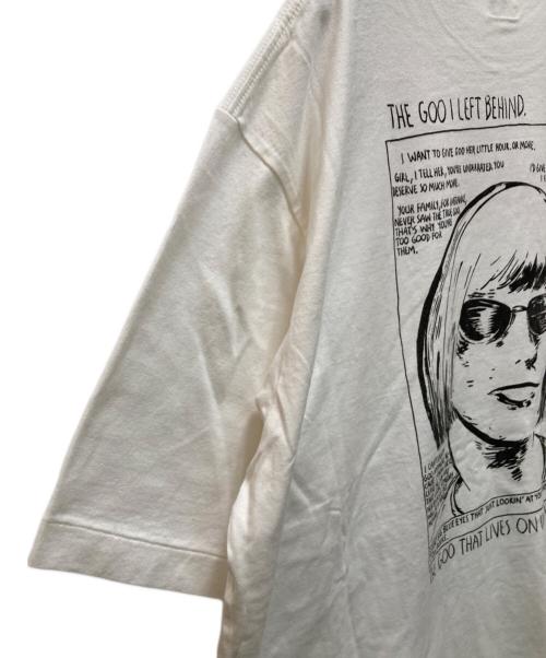 blurhms ROOTSTOCK（ブラームスルーツストック）blurhms ROOTSTOCK (ブラームスルーツストック) エコープリントT ワイド ホワイト サイズ:3 未使用品の古着・服飾アイテム