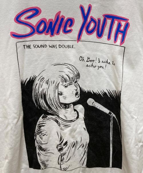 blurhms ROOTSTOCK（ブラームスルーツストック）blurhms ROOTSTOCK (ブラームスルーツストック) エコープリントT ワイド ホワイト サイズ:3 未使用品の古着・服飾アイテム