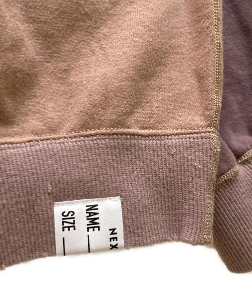 NEXUSVII（ネクサスセブン）NEXUSVII (ネクサスセブン) ラグラン ダメージ加工 スウエット ブラウン サイズ:Sの古着・服飾アイテム