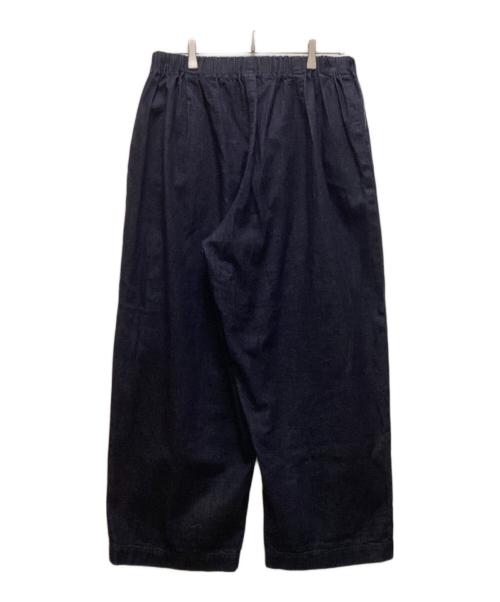 mizuiro-ind（ミズイロインド）mizuiro-ind (ミズイロインド) ワイドイージーデニムパンツ インディゴ サイズ:2の古着・服飾アイテム