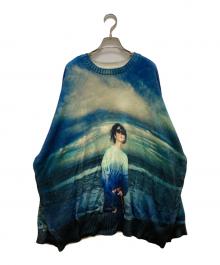 DAIRIKU（ダイリク）の古着「18SS Photo Pullover Knit」｜ブルー
