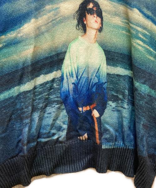 DAIRIKU（ダイリク）DAIRIKU (ダイリク) 18SS Photo Pullover Knit ブルー サイズ:Lの古着・服飾アイテム