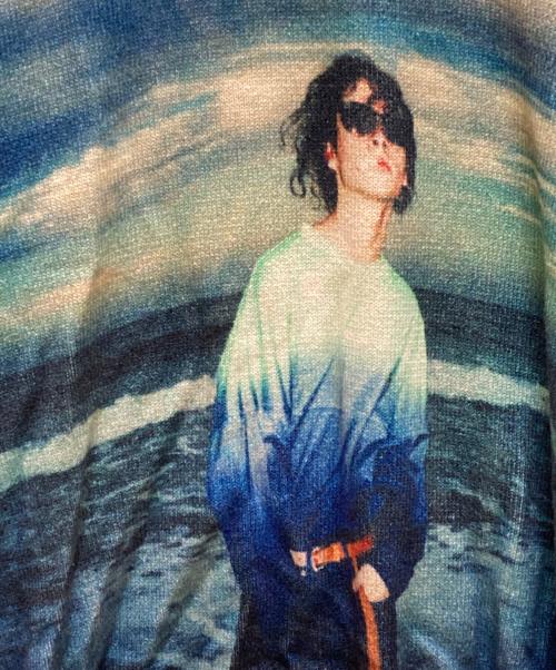 DAIRIKU（ダイリク）DAIRIKU (ダイリク) 18SS Photo Pullover Knit ブルー サイズ:Lの古着・服飾アイテム