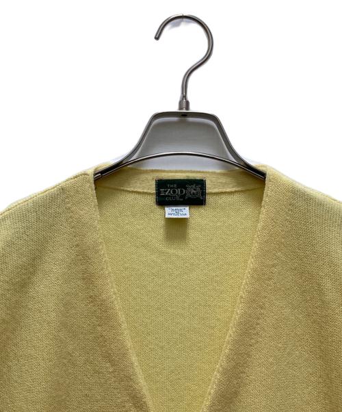 IZOD（アイゾッド）IZOD (アイゾッド) 80sアクリルニットカーディガン イエロー サイズ:XLの古着・服飾アイテム