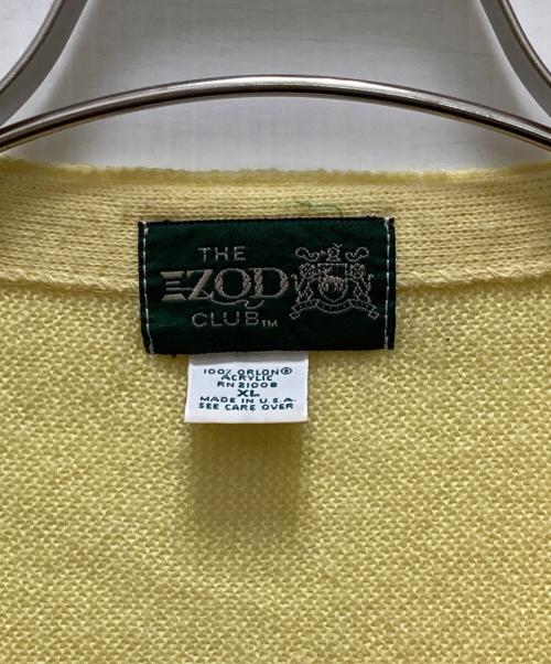 IZOD（アイゾッド）IZOD (アイゾッド) 80sアクリルニットカーディガン イエロー サイズ:XLの古着・服飾アイテム