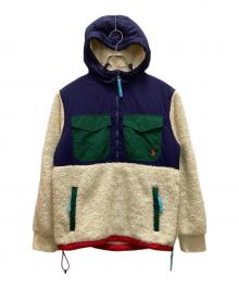 POLO RALPH LAUREN（ポロ・ラルフローレン）の古着「パフォーマンス レトロパイル ハーフジップ フリースジャケット」｜ベージュ