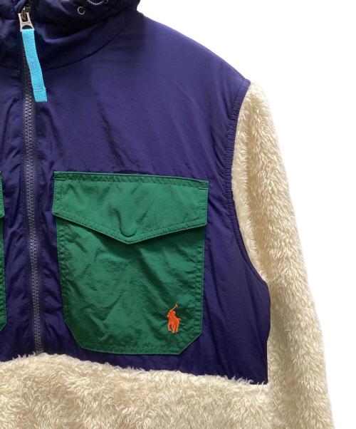POLO RALPH LAUREN（ポロ・ラルフローレン）POLO RALPH LAUREN (ポロ・ラルフローレン) パフォーマンス レトロパイル ハーフジップ フリースジャケット ベージュ サイズ:Sの古着・服飾アイテム
