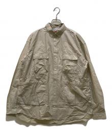 NANGA（ナンガ）の古着「リップストップキャンプシャツ」｜ベージュ