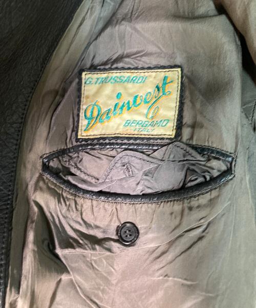 dainlest（ヴィンテージ）dainlest (ヴィンテージ) ヴィンテージレザージャケット ブラウン サイズ:48の古着・服飾アイテム