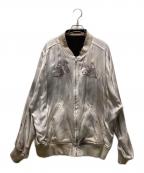 DAIRIKUダイリク）の古着「リバーシブルサテンスカジャン」｜ホワイト