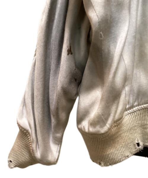 DAIRIKU（ダイリク）DAIRIKU (ダイリク) リバーシブルサテンスカジャン ホワイト サイズ:Lの古着・服飾アイテム