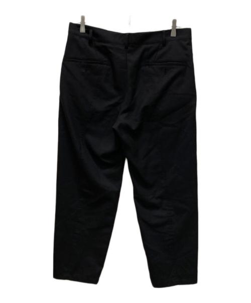 GROUND Y（グラウンドワイ）GROUND Y (グラウンドワイ) ウールギャバジンテーパードパンツ ブラック サイズ:3の古着・服飾アイテム