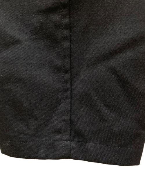 GROUND Y（グラウンドワイ）GROUND Y (グラウンドワイ) ウールギャバジンテーパードパンツ ブラック サイズ:3の古着・服飾アイテム