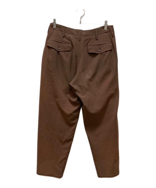 Yohji Yamamoto pour homme（ヨウジヤマモト プールオム）Yohji Yamamoto pour homme (ヨウジヤマモト プールオム) ウールテーパードパンツ カーキ サイズ:2の古着・服飾アイテム