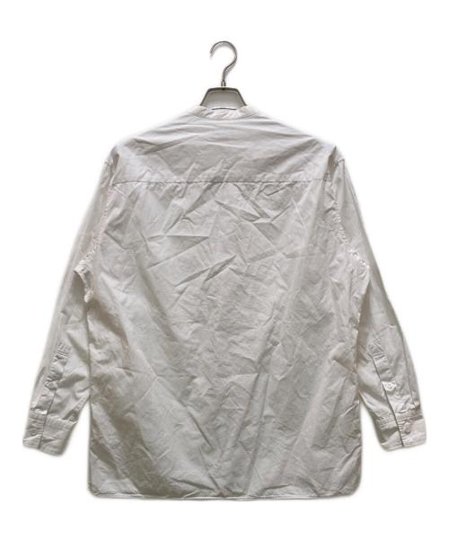 Yohji Yamamoto pour homme（ヨウジヤマモト プールオム）Yohji Yamamoto pour homme (ヨウジヤマモト プールオム) スタンドカラーカラーシャツ ホワイト サイズ:2の古着・服飾アイテム