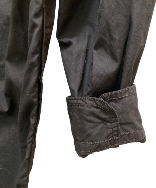 Yohji Yamamoto pour homme（ヨウジヤマモト プールオム）Yohji Yamamoto pour homme (ヨウジヤマモト プールオム) 後ろ開き 環縫いレギュラーカラーロングシャツ ブラック サイズ:3の古着・服飾アイテム