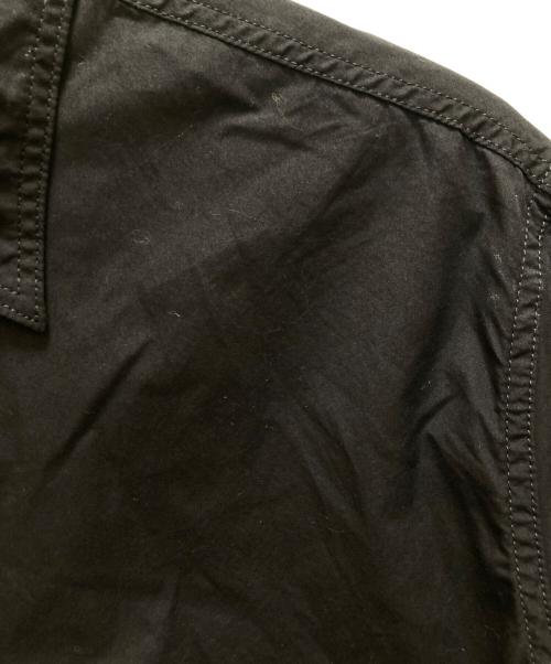 Yohji Yamamoto pour homme（ヨウジヤマモト プールオム）Yohji Yamamoto pour homme (ヨウジヤマモト プールオム) 後ろ開き 環縫いレギュラーカラーロングシャツ ブラック サイズ:3の古着・服飾アイテム