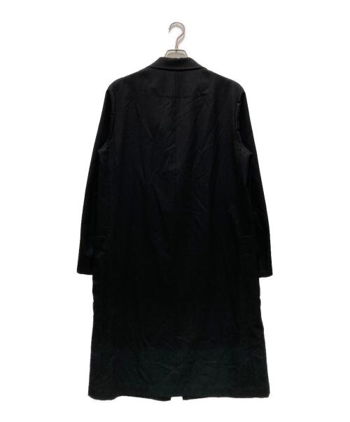 GROUND Y（グラウンドワイ）GROUND Y (グラウンドワイ) ウールギャバジンボックスロングジャケット ブラック サイズ:3の古着・服飾アイテム