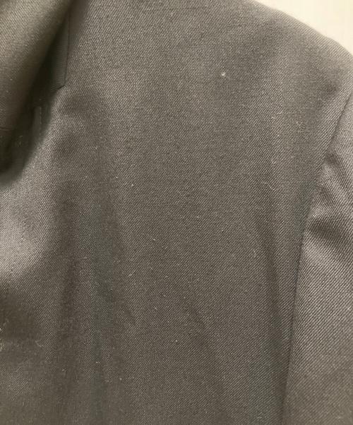 GROUND Y（グラウンドワイ）GROUND Y (グラウンドワイ) ウールギャバジンボックスロングジャケット ブラック サイズ:3の古着・服飾アイテム