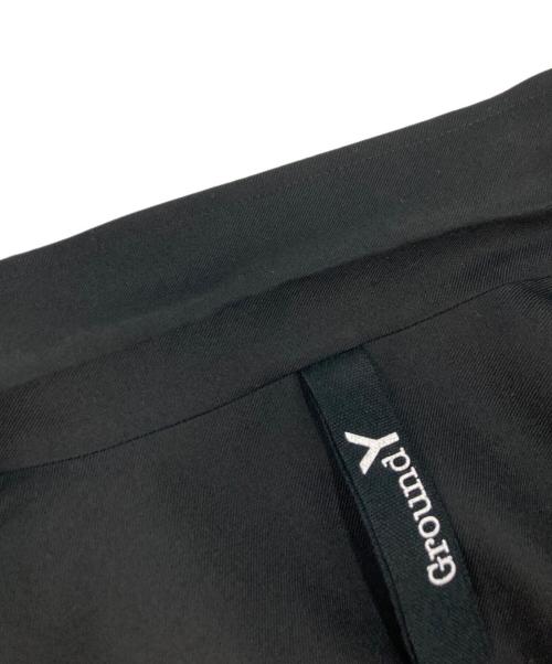 GROUND Y（グラウンドワイ）GROUND Y (グラウンドワイ) ウールギャバジンボックスロングジャケット ブラック サイズ:3の古着・服飾アイテム