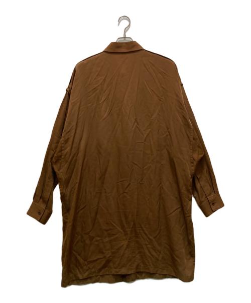 GROUND Y（グラウンドワイ）GROUND Y (グラウンドワイ) レギュラーカラーロングシャツ カーキ サイズ:3の古着・服飾アイテム