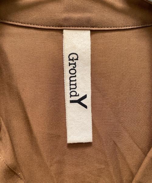 GROUND Y（グラウンドワイ）GROUND Y (グラウンドワイ) レギュラーカラーロングシャツ カーキ サイズ:3の古着・服飾アイテム