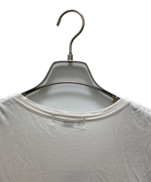 Yohji Yamamoto pour homme（ヨウジヤマモト プールオム）Yohji Yamamoto pour homme (ヨウジヤマモト プールオム) フェイスデザインTシャツ ホワイト×ブラック サイズ:3の古着・服飾アイテム