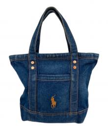 POLO RALPH LAUREN（ポロ・ラルフローレン）の古着「スモールデニムトートバッグ」｜インディゴ