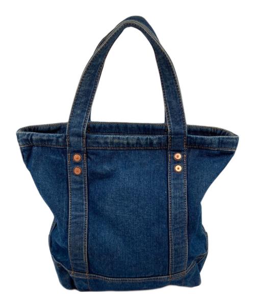 POLO RALPH LAUREN（ポロ・ラルフローレン）POLO RALPH LAUREN (ポロ・ラルフローレン) スモールデニムトートバッグ インディゴの古着・服飾アイテム