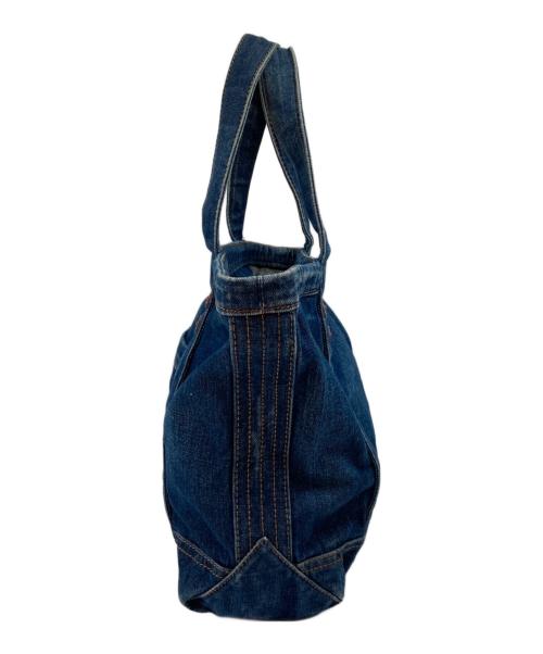 POLO RALPH LAUREN（ポロ・ラルフローレン）POLO RALPH LAUREN (ポロ・ラルフローレン) スモールデニムトートバッグ インディゴの古着・服飾アイテム