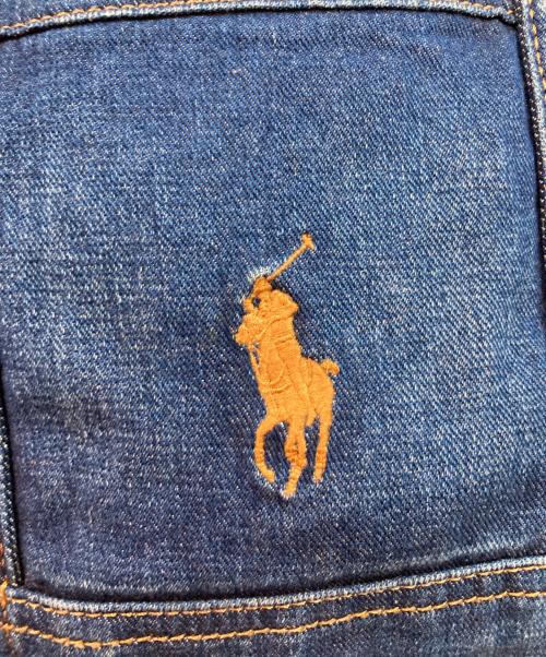 POLO RALPH LAUREN（ポロ・ラルフローレン）POLO RALPH LAUREN (ポロ・ラルフローレン) スモールデニムトートバッグ インディゴの古着・服飾アイテム